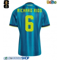 Maglie da calcio Colombia Richard Rios #6 Seconda Maglia Mondiali 2026  Manica Corta